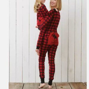 Wild & Cozy - Buffalo plaid cotton onesie - Size M
